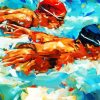 Aesthetic Swimmers diamond painting
