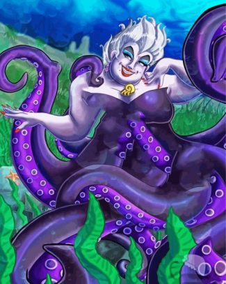 Aesthetic Ursula Disney diamond painting
