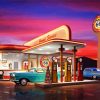 American Old Gas Station diamond painting