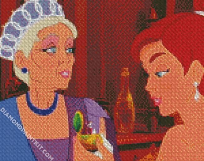 Anastasia And The Dowager Empress Marie diamond painting