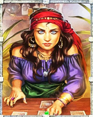 Arab Tarot Fortune Teller diamond painting