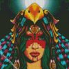 Aztec Xochiquetzal Woman diamond painting