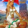 Aztec Princess diamond painting