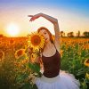 Ballerina And Sunflowers diamond painting