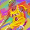 Colorful Abstract Kobe Bryant diamond painting