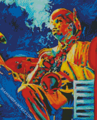 Colorful Saxophone Man diamond paintings