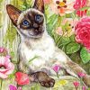 Cool Siamese Cat diamond painting