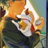 Cute Aizawa And His Cat diamond painting