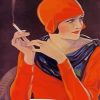 Deco Lady Smoking diamond painting