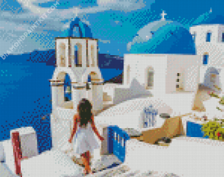 Greece Summer Time diamond painting