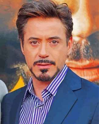 Handsome Robert Downey Jr diamond painting