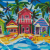 Hawaian Houses diamond painting