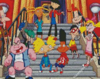 Hey Arnold Characters Diamond painting