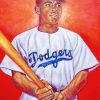 Jackie Robinson Dodgers diamond painting