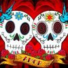 Mexican Love Skull diamond painting