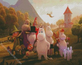 Moominvalley diamond painting