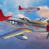 P 51D Mustang Red Tails diamond painting