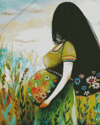 Pregnant Woman Art diamond painting