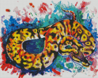 Python Snake Art diamond painting