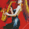 Saxophone Lady Art diamond painting