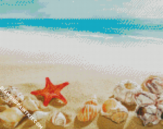 Seashells Starfish Summer diamond painting