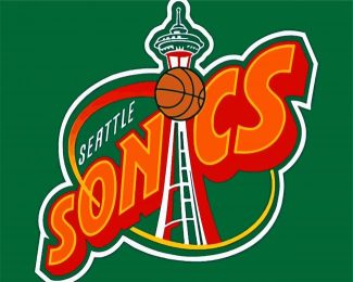 Seattle Supersonics Logo Diamond painting