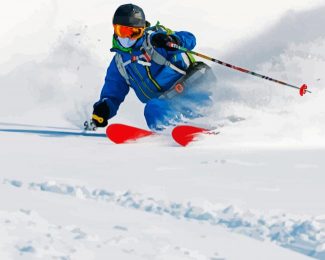 Skier Man Sport diamond painting