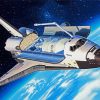 Space Shuttle Illustration diamond painting