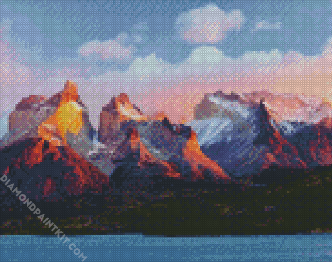 Torres Del Paine National Park Andes diamond painting
