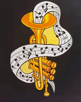 Trumpet Musical Instrument diamond painting