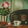 Vintage Coffee And Radio diamond painting