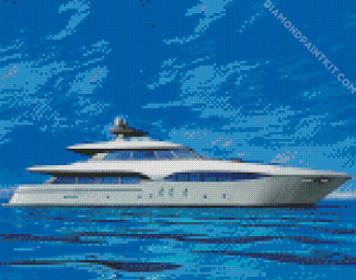 White Yacht diamond painting