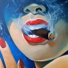 Woman Smoking diamond painting