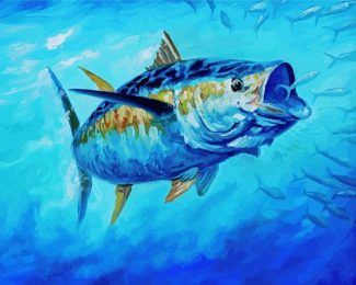 Yellowfin Tuna Fish diamond painting