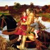 A Dream Of The Past Sir Isumbras At The Ford By John Everett Millais diamond painting