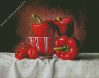 Red Peppers diamond painting