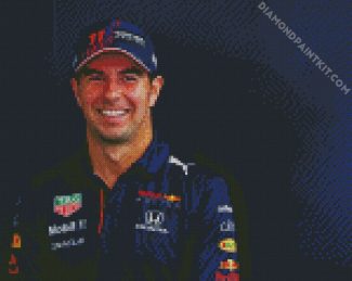 Sergio Perez Racing Driver diamond painting
