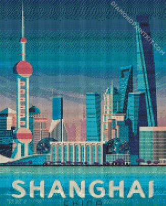 Shanghai Poster diamond painting