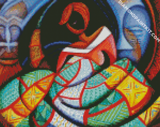 Abstract Quilter diamond painting
