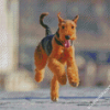 Airedale Terrier Running diamond painting