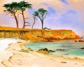 Albert Bierstadt Sea Cove diamond painting