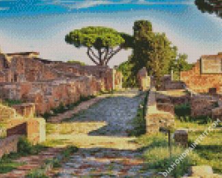 Ancient Ostia Antica diamond painting