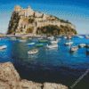 Aragonese Castle Ischia diamond painting