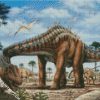 Big Diplodocus Dinosaur diamond painting