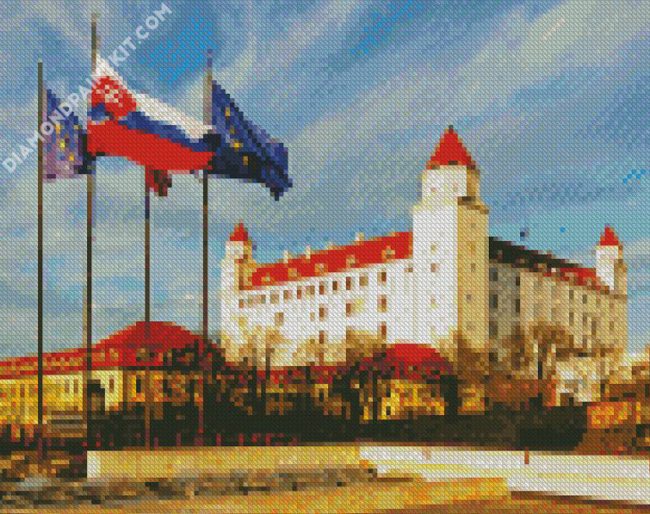 Bratislava Castle Slovakia diamond painting
