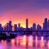 Brisbane Skylines During Sunset diamond painting