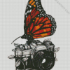 Butterfly On Camera diamond painting