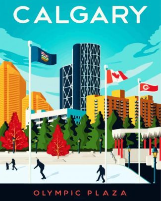 Canada Calgary Poster diamond painting