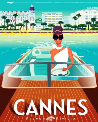 Cannes Poster diamond painting