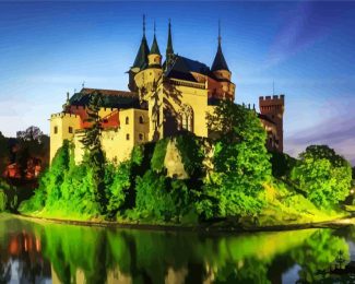 Castle Of Spirits Slovakia diamond painting